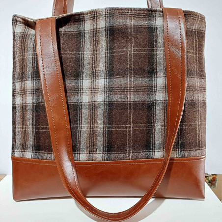 Sac élégant marron - Fait main