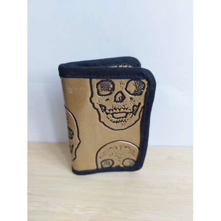 Porte-carte Haloween Or - Fait main