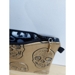 Pochette Halloween or - Fait main