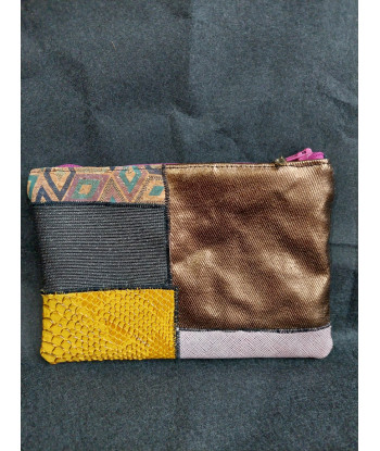Petite Pochette Caleïdo Upcycling - Fait main