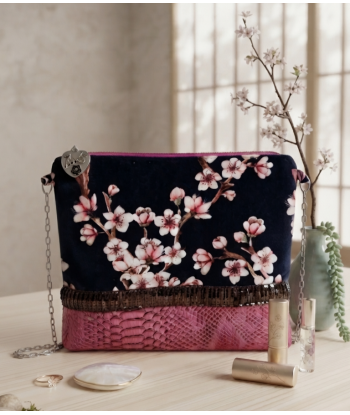 Pochette midinette japonisante - Fait main